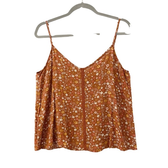 NWT Boho Floral Camisole by Pink Rose | Flowy Peasant Tank Top (M) - Picture 7 of 9